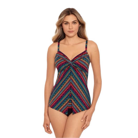 Miraclesuit Other - Miraclesuit Raya De Sol Tankini Top Women’s 14 NWT Underwire Control NWT